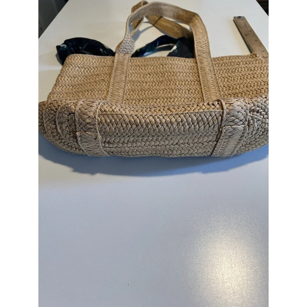 Draper James Everyday Straw Shoulder Bag -‎ Natural Straw Look Tote